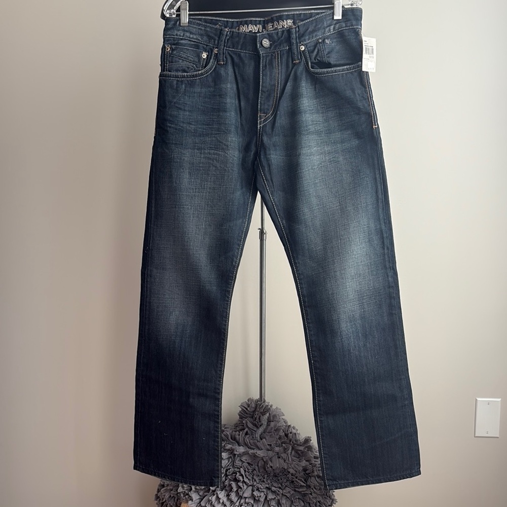 Mavi Men's Relaxed Jeans - Deep Blue